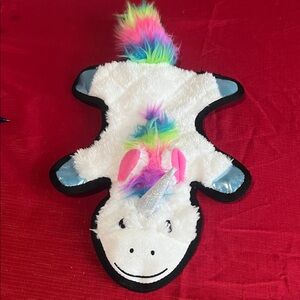 Frisco, Mysthical Flat Plush Stuffing Free Squeaky Unicorn Dog Toy